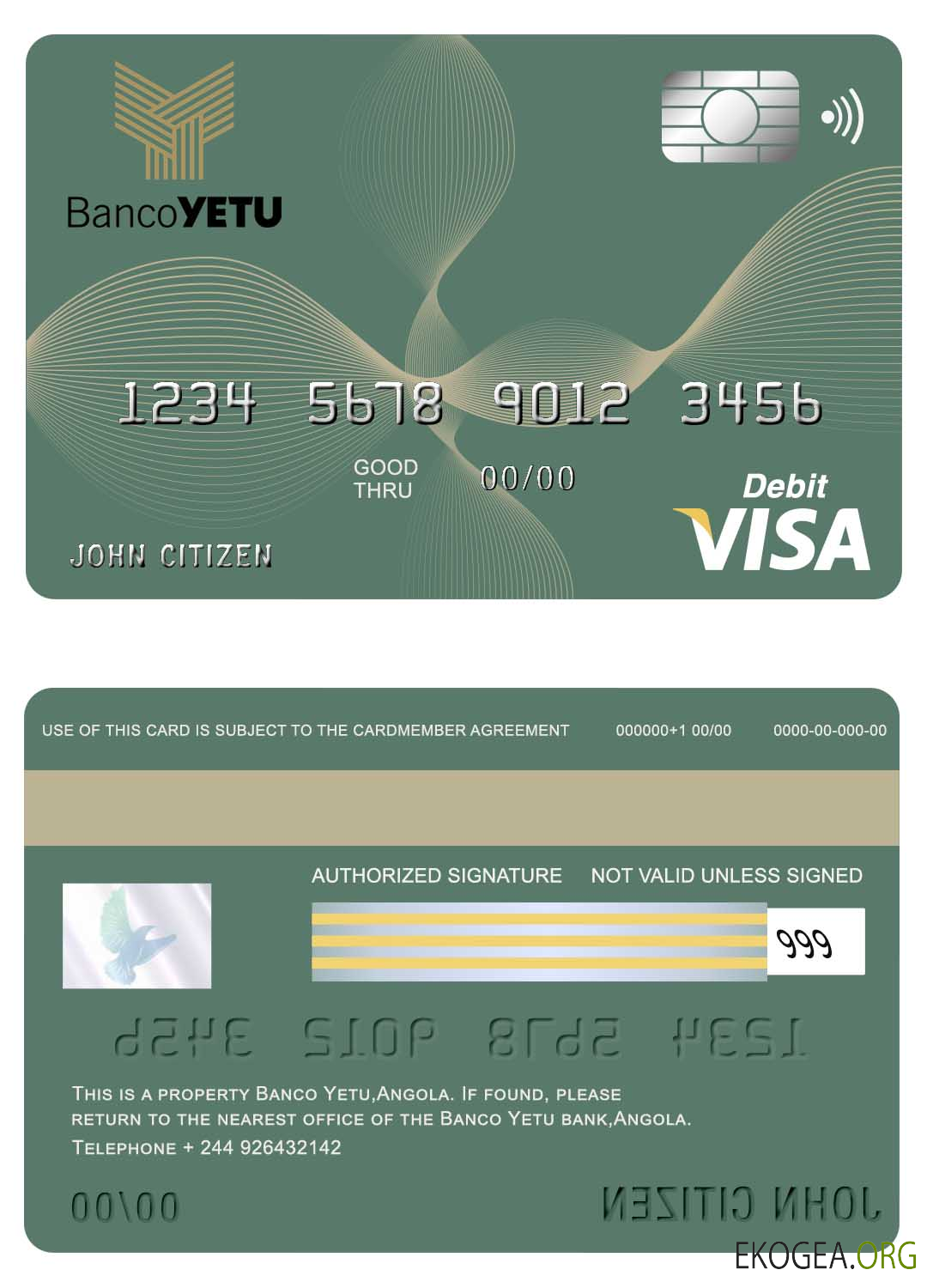 Carte visa Angola Banco Yetu